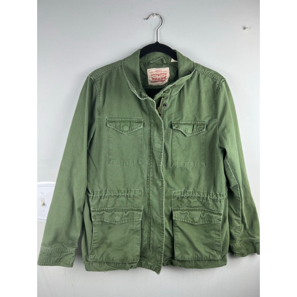 Levi’s Utility Military Field Jacket Olive Green Size Medium